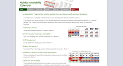 Desktop Screenshot of holidayavailabilitycalendar.com