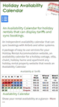 Mobile Screenshot of holidayavailabilitycalendar.com